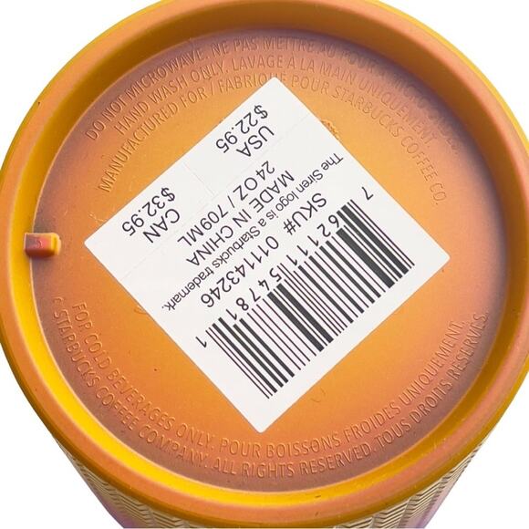 Starbucks NWT Gradient Grid Cold Cup - Pride 2023 Tim Singleton - 24 oz 709 ml - Picture 9 of 13